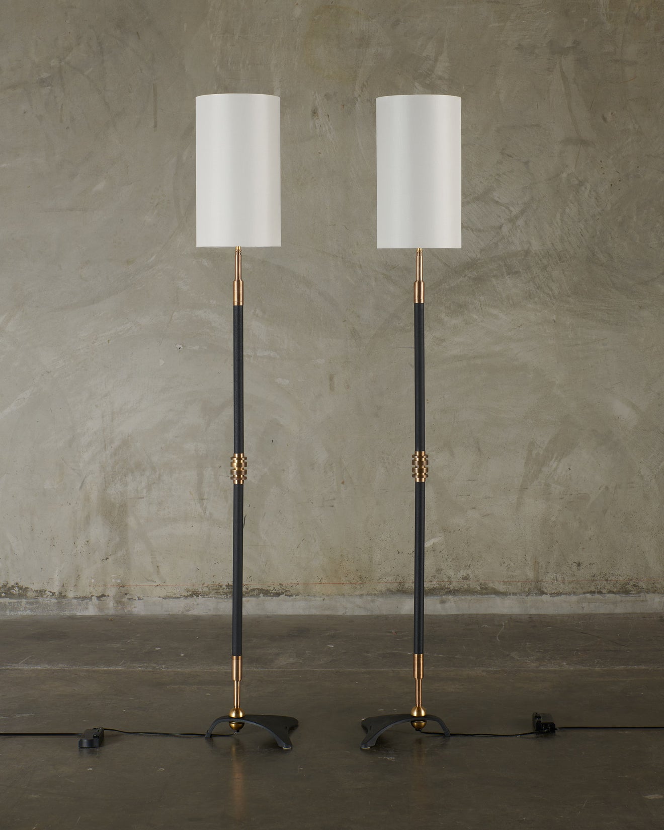 PAIR OF JACQUES LE FATALISTE FLOOR LAMPS BY GIANNI VALLINO